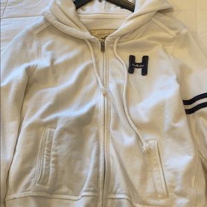 White Hollister hoodie